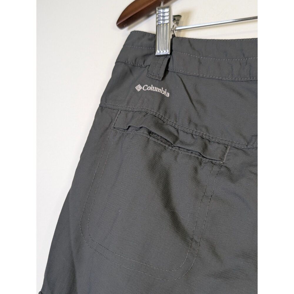 Columbia Omni-Shield Cargo Hiking Pants Gray Outdoor Travel Size 8 Ourdoorsy - Picture 2 of 8
